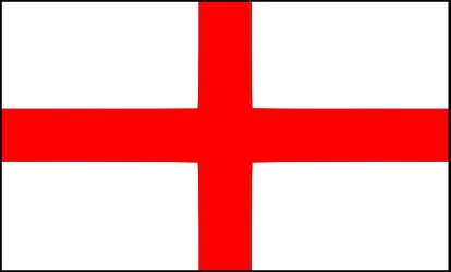 Sewn flag of England